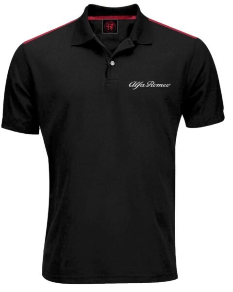 Polo Alfa Romeo Negro Modelo AR-203